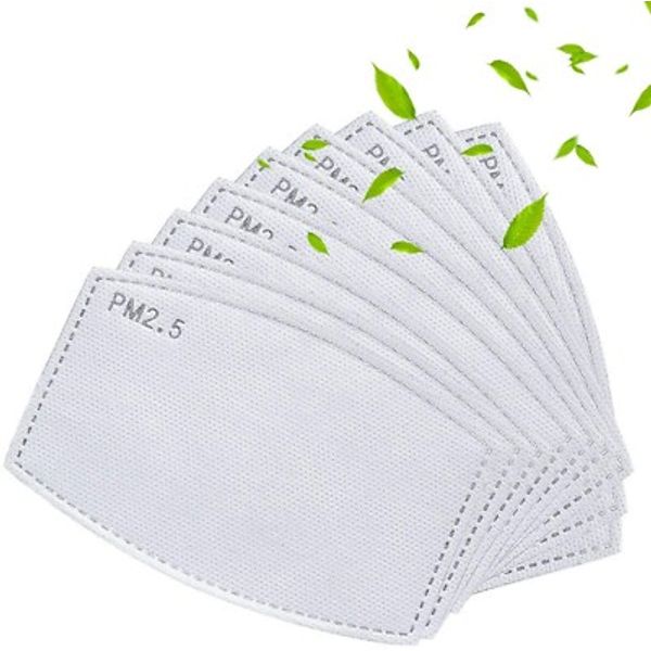 10 Pack PM2.5 5 Layer Carbon Super Fresh Air Face Mask Filter Replacements