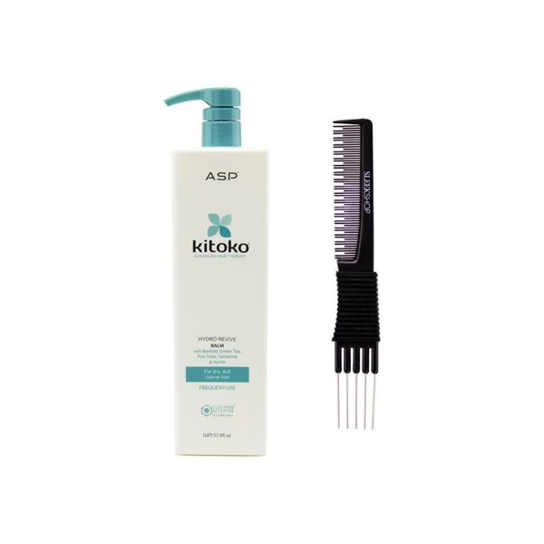yper Asp Kitoko Hydro-Revive Balm (33.8 oz) with Teasing Comb Pack 1