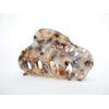 Generic Medium copper brown beige gray marbled hair claw clip