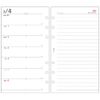 Daigo E1359 Personal Notebook, Refill, Bible Size, Weekly Left, Begins December 2024