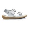 Merrell Girls Bare Steps Sandal, Silver, 7 Wide Toddler