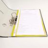 D.RECT Lux PP File Folder A4 with Perforation Strong Polypropylene Film Yellow