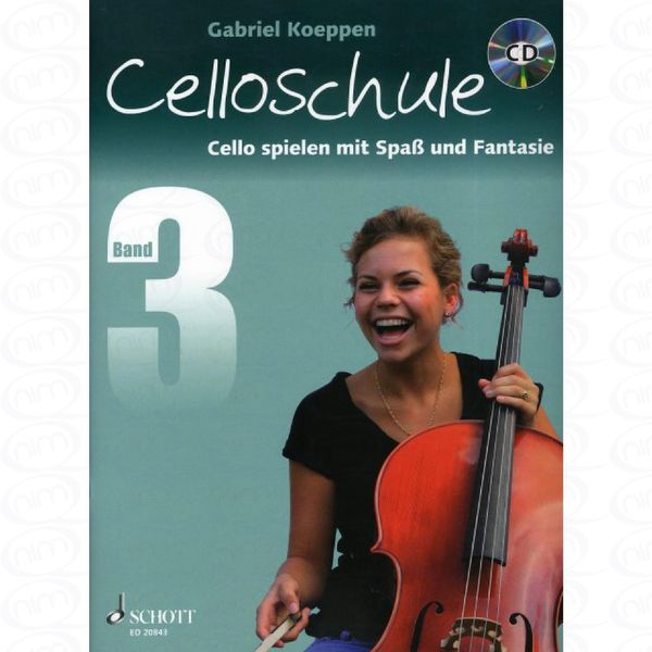 CELLOSCHULE 3 - arrangiert für Violoncello - mit CD [Noten/Sheetmusic] Komponist : KOEPPEN GABRIEL