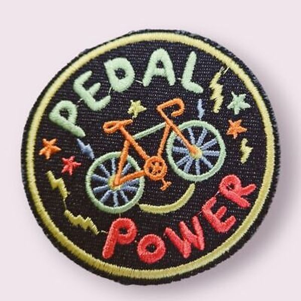 Iron On Patch-Crafts Material DIY Accessory-Pedal Power-Bike-A41