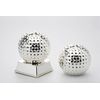 Briefbeschwerer Golfball auf Stand Silber Plated versilbert