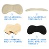 JWMY Heel Pads, Shoe Heel Stabilizer Pad, Prevents Pucking and Heel Shifting, Easy to Put On Pad, Sneaker Stability Pad, Prevents Heeled Shoes and Pumps. - black