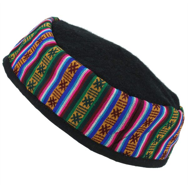 Siesta Nepalese Wool Smoking Hat - Black (Medium)