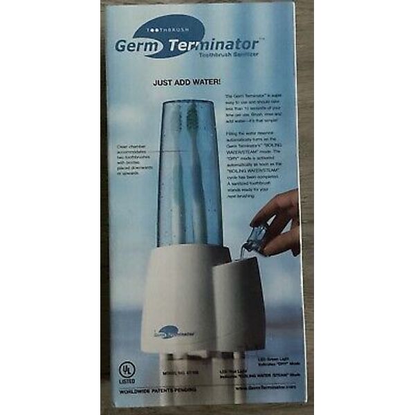 Germ Terminator Toothbrush Sanitizer GT100 NEW Sealed, Oral Health & Wellbeing