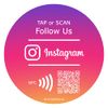 TAPiTAG Follow Us on Instagram PVC Tag NFC & QR Code 120mm