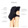 ToeSox Bellarina Grip Full Toe, grey