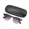 Gudzws Sun Reading Glasses Full Gradient Gray Light Darkness Half Eyebrow Unisex