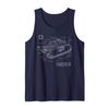 World War 2 German Tank Panzer IV Engineering Blueprint Tank Top