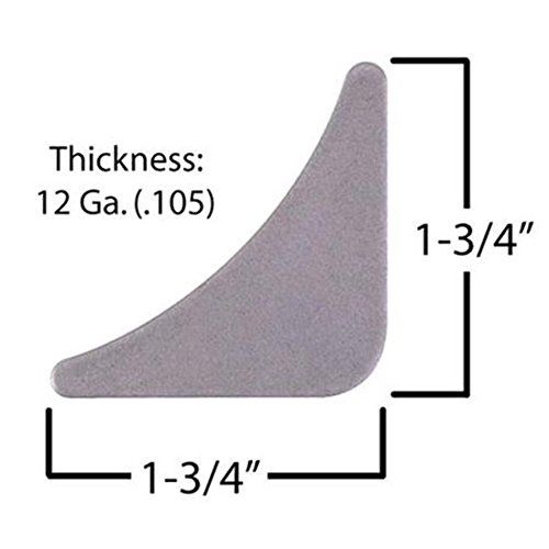 Medium Roll Cage Chassis Bar Steel Weld Gusset Plates, 25 Pk