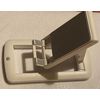 Universal White Phone & Ipad/Tablet Holder with Silicone Mat and Adjustable Height/Angle