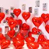 20PCS 46CM Heart Balloons Heart Foil Balloons Mylar Heart Balloons Metallic Aluminum Balloons Romantic Party Decor Balloons for Valentines Day Birthday Wedding Bridal Decor (red)