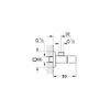 GROHE Universal Cube Angle Valve 1/2" Chrome 22013000