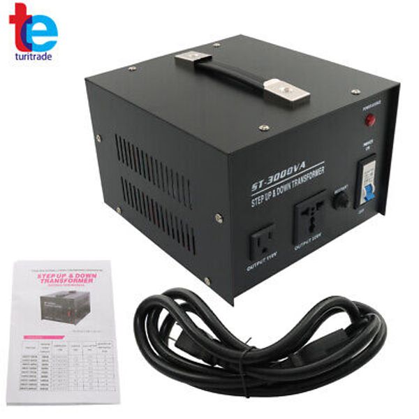 3000W Voltage Converter Transformer 220V-110V 110V-220V Step Up/Down