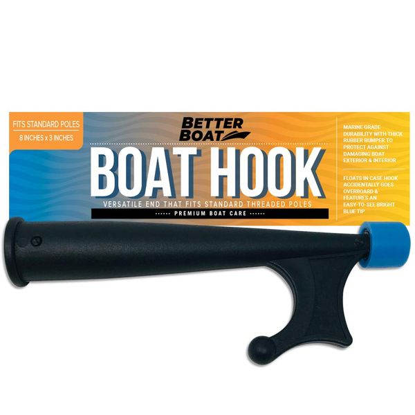 Boat Hooks for Docking Telescoping Boat Hook Pole Push Pole for Boat Docking Stick Boat Hook Adapters Screw End 3/4" Thread Boating Accessories Marine Push Dock Stick Pontoon (Hook Only)