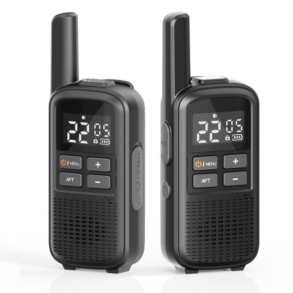 Walkie Talkies Rechargeable for Adults Kids,22 FRS Channels Two Way Radio,Family Walkie Talkie Long Range with LED Flashlight,NOAA Weather Scan&Alert for Camping,Hiking,Outdoor