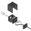 ledscom.de CUBEL Wall Light, Motion Detector, for Outdoors, Anthracite, IP65, Up