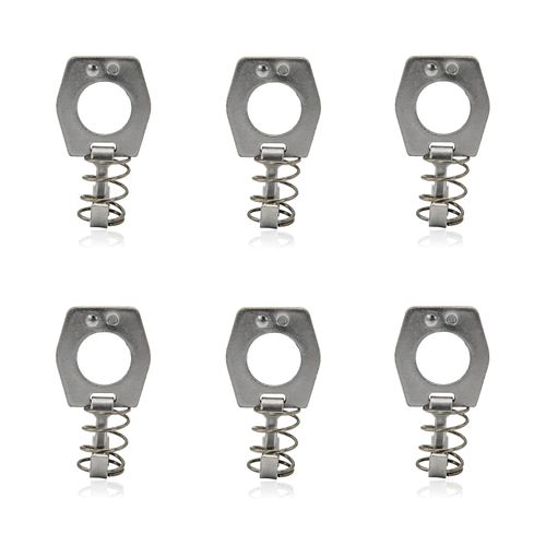 RVPNR 6 Pieces Water Heater Cam Lock, Metal Water Heater Door Latch, RV Camper Hot Water Heater Cover, Door Latch Fastener-Zinc Plating, Silver.