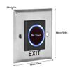 Infrared Sensor Switch, DC 12V Contactless No Touch Door Exit Button with Backlight for Access Control System, Touch-free Sensor Switch