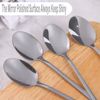 Latte Spoons Set of 24, PionStar Stainless Steel Long Teaspoons Set, 7.7 Inch (19.5cm), Dishwasher Safe, Tea Spoons/Sundae Spoons/Coffee Spoons/Cake Spoons/Dessert Spoons for Home/Restaurant