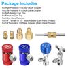 R1234YF Quick Coupler Adapter Self-Sealing & Puncture Can Tap for Car AC System