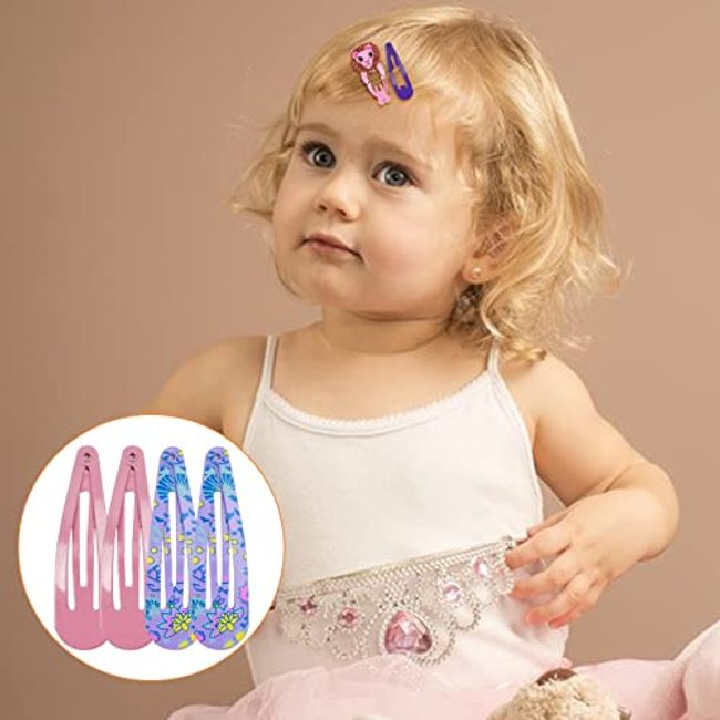 100pcs Baby Snap Hair Clips Hair Accessory Snap Kids Barrettes Hair  Accessories For Toddlers Baby Girls Women Colorful