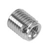 Akozon Thread Repair Insert, 10pcs 308 Type 3-hole SUS303 Stainless Steel Self-tapping Screw Thread Inserts (#4)