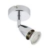 Endon Lighting 43277 Amalfi Single 50W Chrome Effect Plate Indoor Spot Light