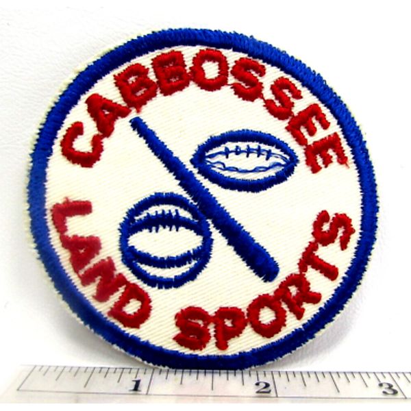 Vintage Boys Camp Cobbossee Cabbossee Land Sports Jacket Patch Monmouth Maine