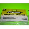 2x 4 PK = 8 Clear Safety Glasses Performax Durable Impact-Resistant Wrap Around