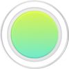 Simple Solid Color Chic Lime Green Turquoise Ombre Design PopSockets PopGrip for MagSafe