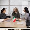 Italy Desk Flag Italian Small Mini Table Flags Decorations(Italy)