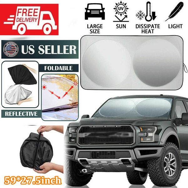 Car Front Rear Window Windshield Foldable Sun Shade Shield Cover Visor UV Block