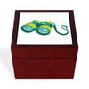 CafePress Binoculars Memory Keepsake Jewelry Box, 5"x5"x3.75"