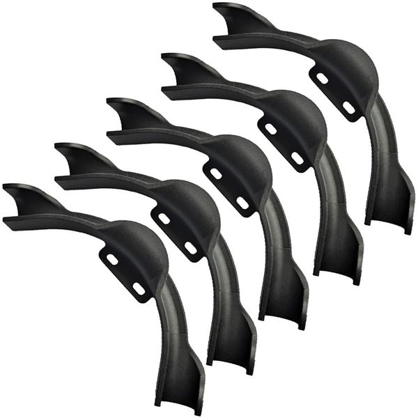 5 Pack 1" Plastic PEX Pipe 90 Degree Bend Support with Mounting Plate