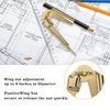 Scribe Tool,Geometry Compass Scriber Tool,Gold Carpenters Tools Scribing Compass,Drawing Scribing Tool,Accurate Circle compass Tools,U Scribe Jig,for Drawing,Drafting,Geometry,Carpentry.