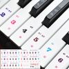 sourcing map Piano Keyboard Stickers, 61 Keys Numbered Piano Sticker Notes Guide Removable for Beginners Learning