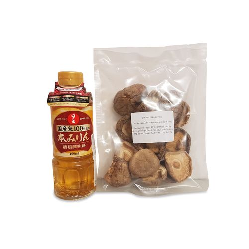 Hon Mirin 400 ml, Shiitake Mushrooms Dried 50 g