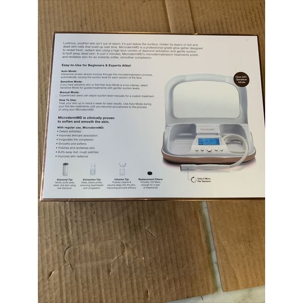 Trophy Skin MicrodermMD  At Home Microdermabrasion Kit- White TSMDD02