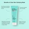 Super Facialist Clear Out Clarifying Mask - Acne Treatment & Blackhead Remover Face Mask with 1% Niacinamide, Tea Tree Oil & Prebiotics, Vegan Friendly 125ml
