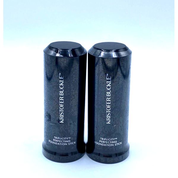 Lot/2 Kristofer Buckle Triplicity Perfecting Foundation ~ Medium ~ 0.4 oz x 2