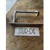 Stur-De Blacksmith bathroom towel holder MD11001 Hammered Silver