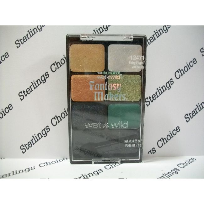 Wet N Wild Fantasy Makers Glitter 6 Shade Eyeshadow Palette #12471 Fairy Flight