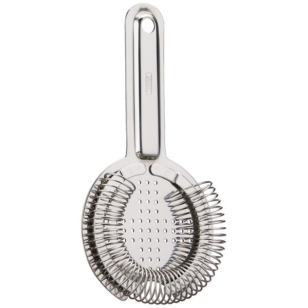 Sanpo Sangyo YUKIWA Q-03302025 Mixing Glass Cocktail Strainer, Silver, H4.5 inches (11.5 cm), Baron/No Ears