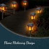 Morvat LED Flame Flickering Torch Outdoor Landscape Pathway Solar Lights, 8 pack