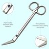 Long Handle Toenail Scissors - 6” Long Handled Nail Clippers for Seniors Podiatrist Manicure Pedicure Podiatry for Elderly Men Women Ingrown Toe Nails Fingernail Cuticle Trimmer Cutter Stainless Steel