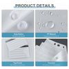 NOTEZMATE A4 Punched Pockets,24pcs Document Pockets,Transparent Document Envelope Folder with Button Closure,Strong Plastic Folders for Paperwork A4 for Home Office School,Paperwork Stationery